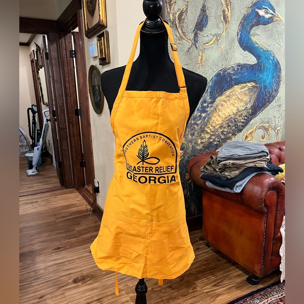 Disaster Relief Georgia yellow apron